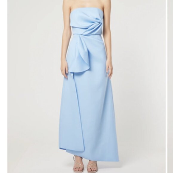 Elliatt Beryl Strapless Dress - Blue - Size: M - Picture 1 of 8